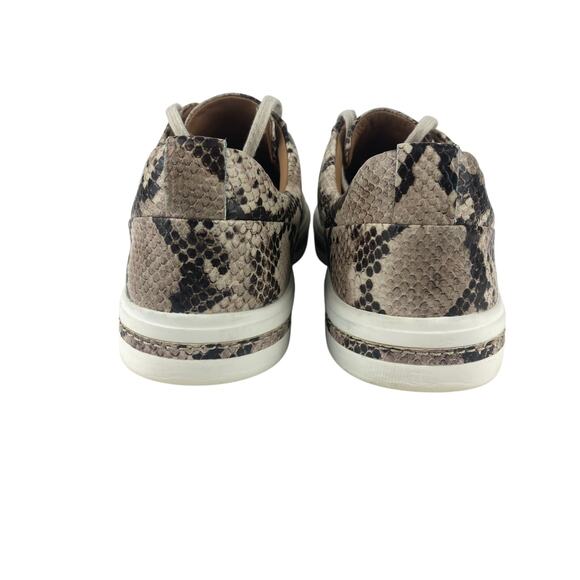 Clarks Unstructured Women's 8 Un Maui Lace Sneakers Snake Embossed Leather - Picture 4 of 8